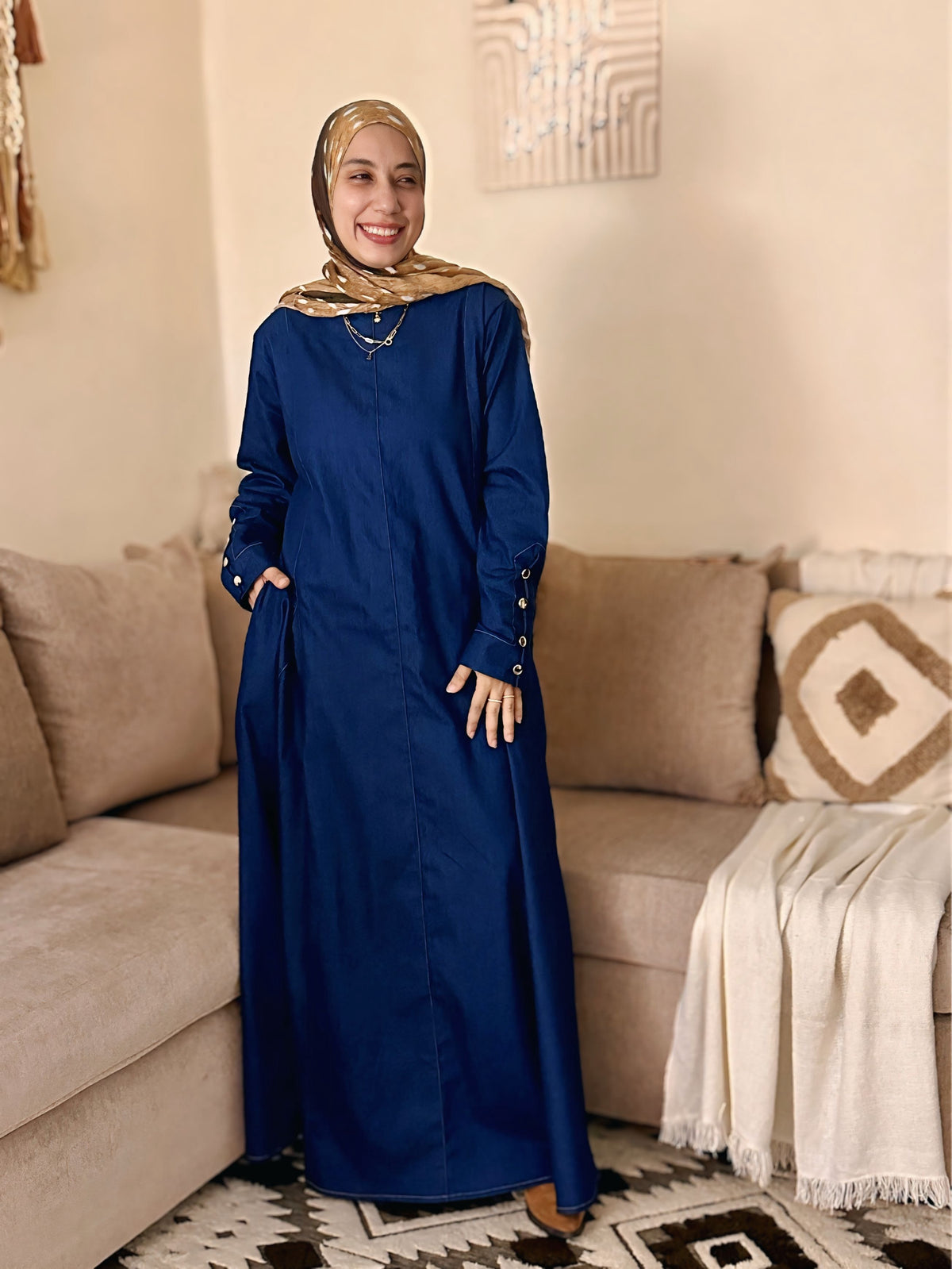 Denim Dress فستان جينز - Q0181