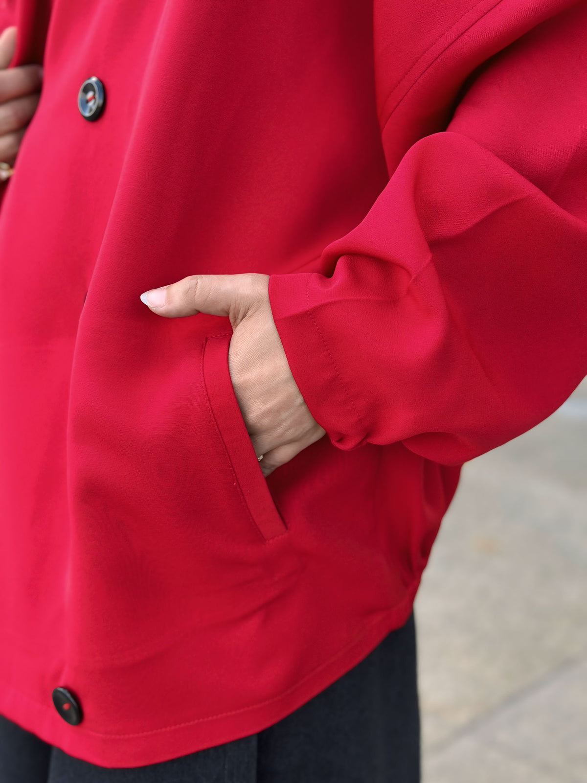 Oversized Rosaline Jacket جاكيت أوفر سايز - Q0185