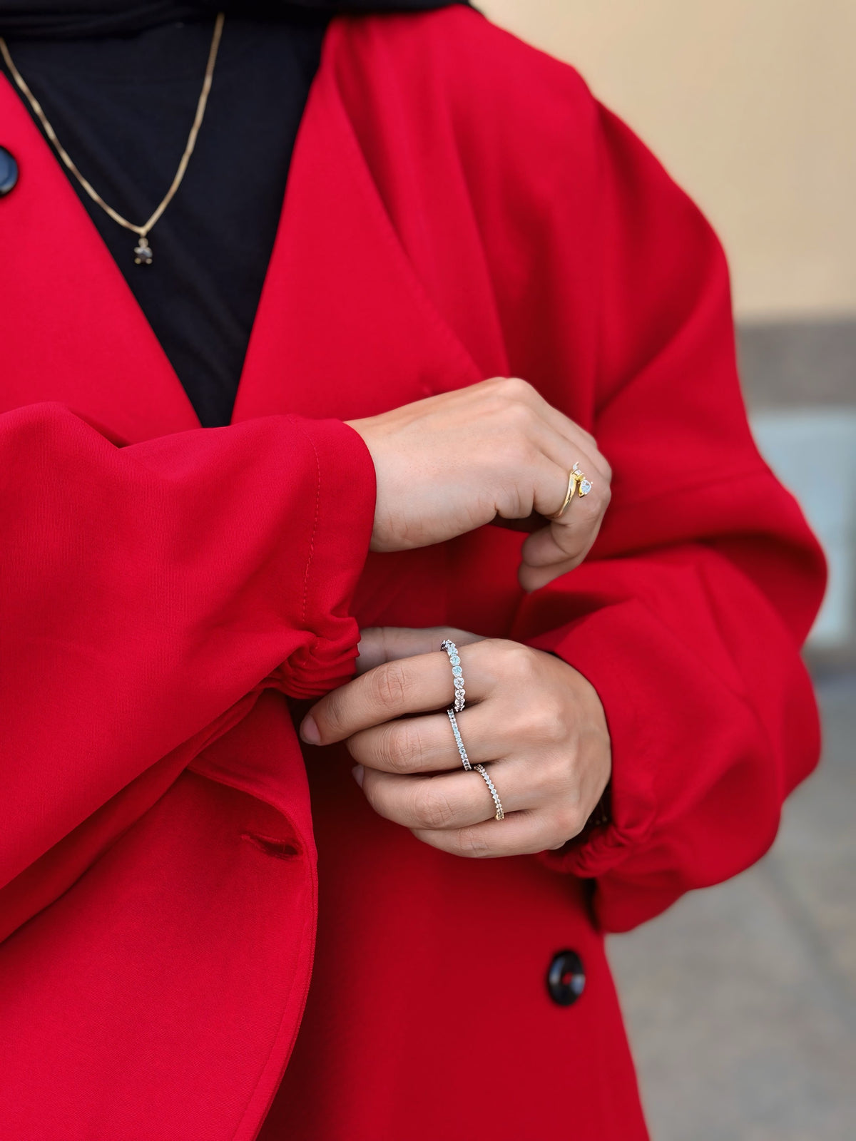 Oversized Rosaline Jacket جاكيت أوفر سايز - Q0185