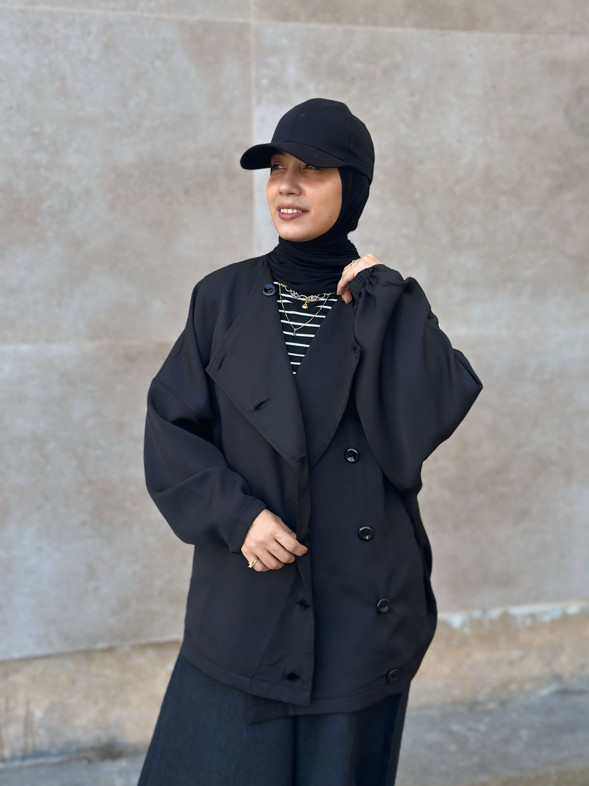 Oversized Rosaline Jacket جاكيت أوفر سايز - Q0185