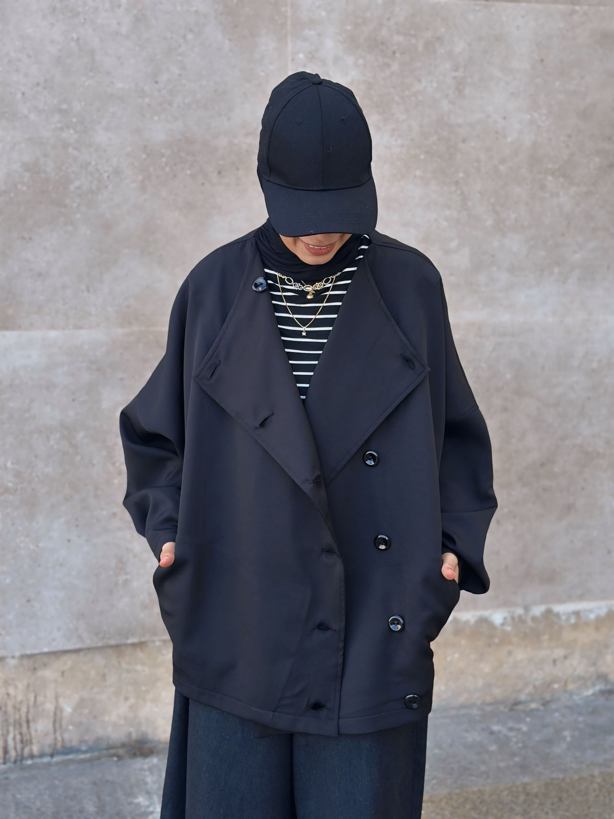 Oversized Rosaline Jacket جاكيت أوفر سايز - Q0185