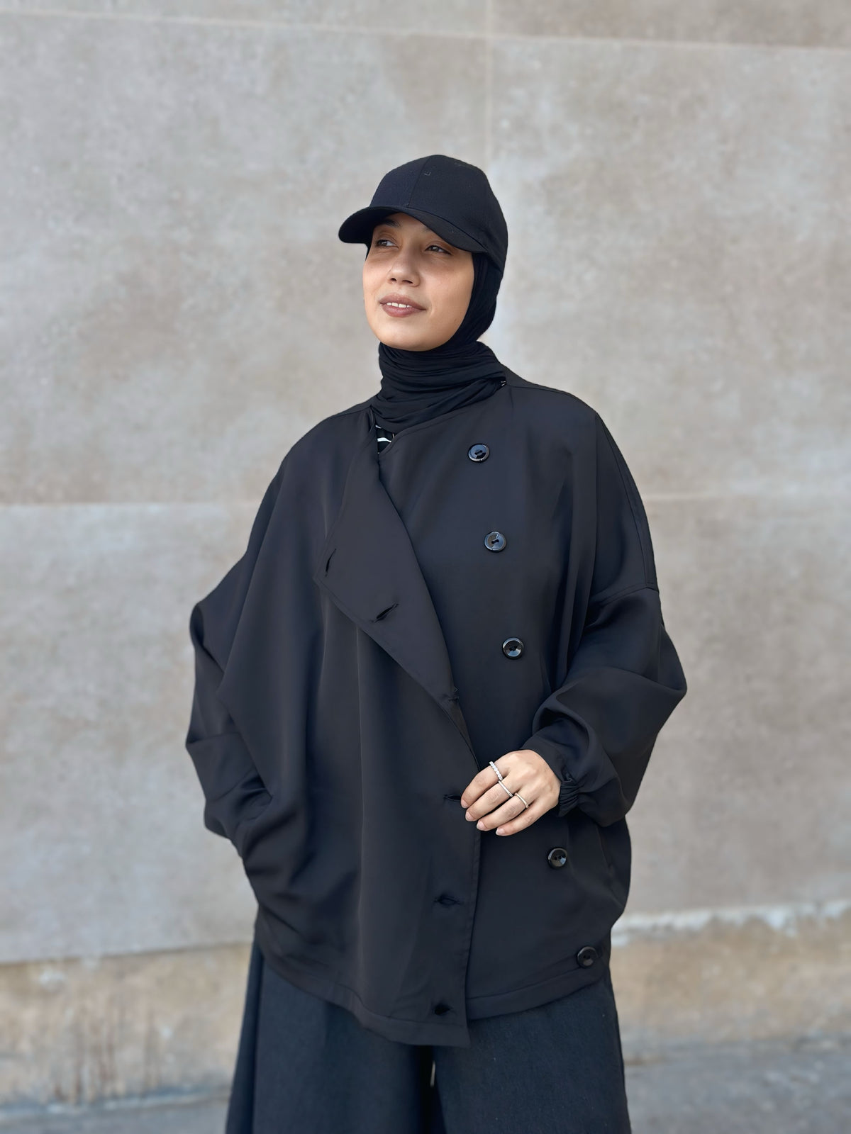 Oversized Rosaline Jacket جاكيت أوفر سايز - Q0185