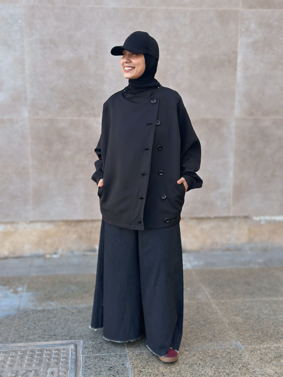 Oversized Rosaline Jacket جاكيت أوفر سايز - Q0185